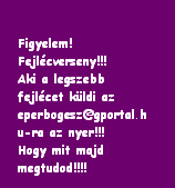FEJLCVERSENY!!!